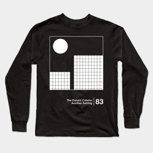 The Durutti Column - Minimal Graphic Design Tribute Long Sleeve T-Shirt